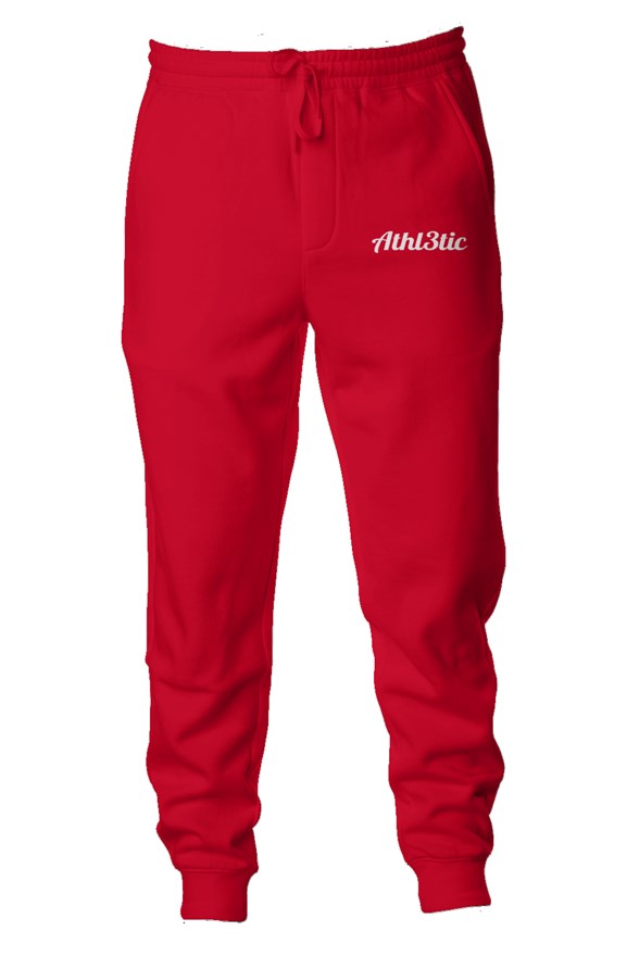 Athl3tic - Fleece Joggers - Red