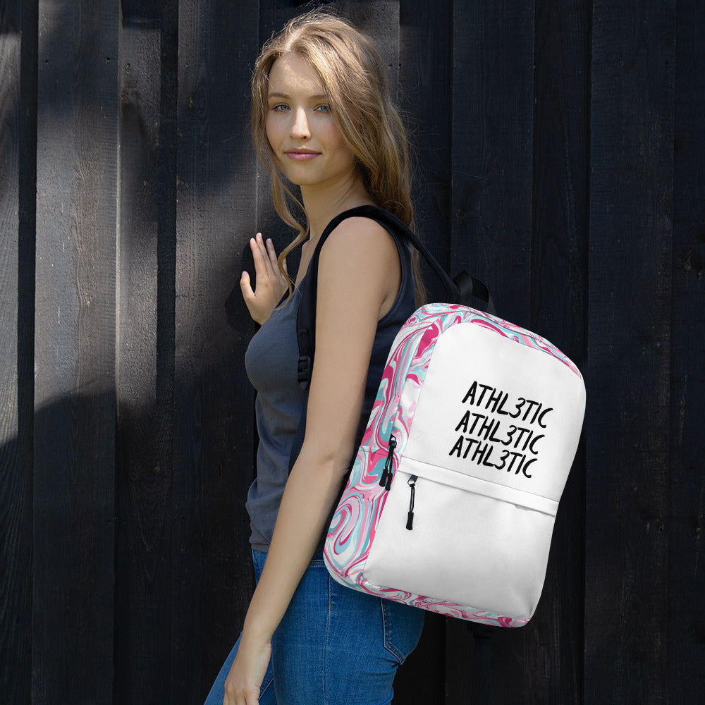 Athl3tic - Backpack - Pink Wave White